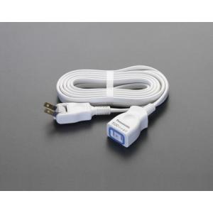 【SALE価格】エスコ (ESCO)  EA815GL-162 AC125V/15Ax 2m 延長コード(スイングプラグ) EA815GL-162｜orangetool