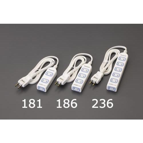 【SALE価格】エスコ (ESCO)  EA815GL-236 AC125V/15Ax 1m タップ...