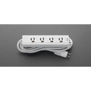 【SALE価格】エスコ (ESCO)  EA815GL-37 AC125V/15Ax 3m タップ(4口・ヌケドメ・マグネット付) EA815GL-37｜orangetool