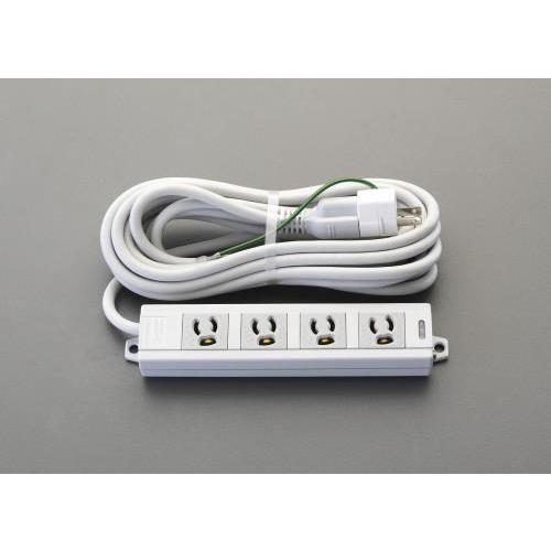 エスコ (ESCO)  EA815GL-39E AC125V/15Ax 5m タップ(4口・マグネッ...