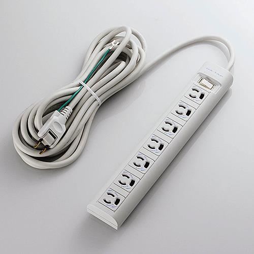エスコ (ESCO)  EA815GL-45BA AC125V/15Ax 5m タップ(7口・抜け止...