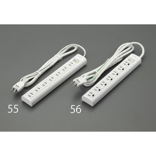 【SALE価格】エスコ (ESCO)  EA815GL-55 AC125V/15Ax 2m タップ(...