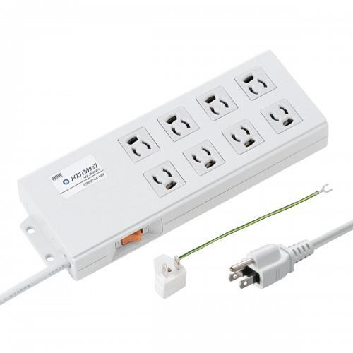 【SALE価格】エスコ (ESCO)  EA815GM-342 2m/8口3P タップ(雷ガード/一...