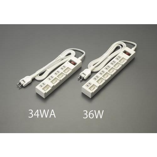 【SALE価格】エスコ (ESCO)  EA815GM-34WA AC125V/15Ax 2m タッ...