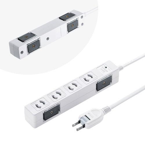 【SALE価格】エスコ (ESCO)  EA815GM-401 3m タップ(4口/2P/マグネット...