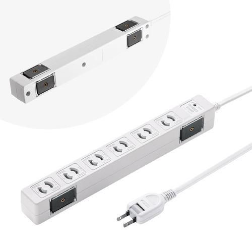 エスコ (ESCO)  EA815GM-404 5m タップ(6口/2P/マグネット付/雷ガード) ...