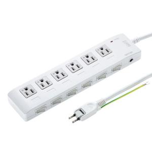 エスコ (ESCO)  EA815GM-409 125V/15Ax2m 省エネタップ(6口/3P) EA815GM-409｜orangetool