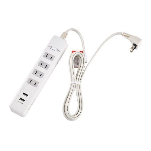 【SALE価格】エスコ (ESCO)  EA815GN-49A AC100V/14Ax2mタップ(4...