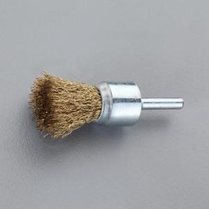 エスコ (ESCO)  EA819BM-101 6mm/6mm軸 軸付ブラシ(エンド型/スチール製) EA819BM-101｜orangetool
