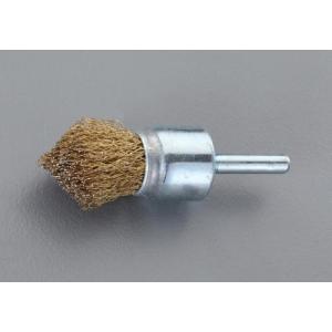 エスコ (ESCO)  EA819BM-124 25mm/6mm軸 軸付ブラシ(筒型/スチール製) EA819BM-124｜orangetool