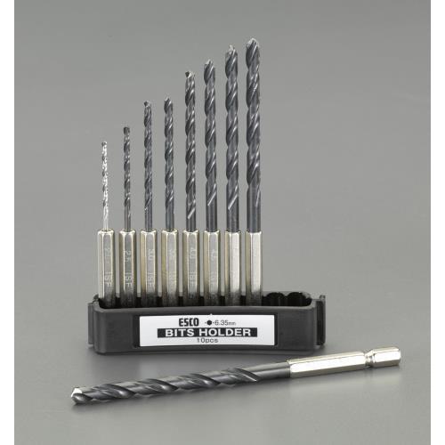 エスコ (ESCO)  EA824BH 2.0-6.0mm/9本組 六角軸ドリル(HSS) EA82...