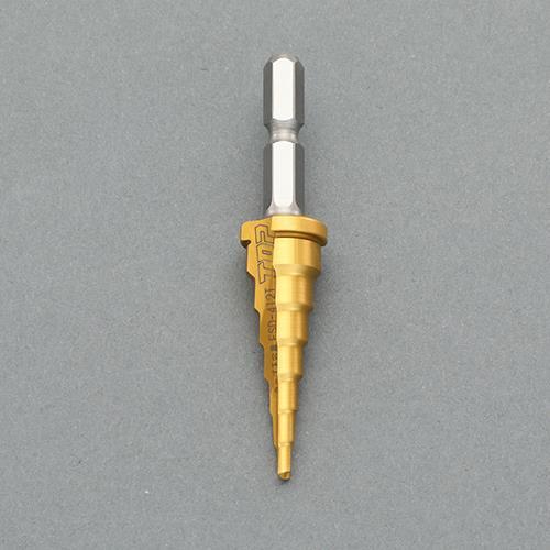 エスコ (ESCO)  EA825GT-1 M4-M12 ステップドリル(1/4&quot;六角軸.タップ下穴...