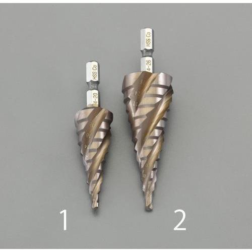 【SALE価格】エスコ (ESCO)  EA825J-1 4-20mm ステップドリル(六角軸・HS...