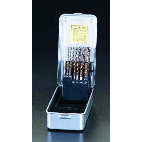 【SALE価格】エスコ (ESCO)  EA829AL M3 - M12 タップ &amp; ドリルセット(...