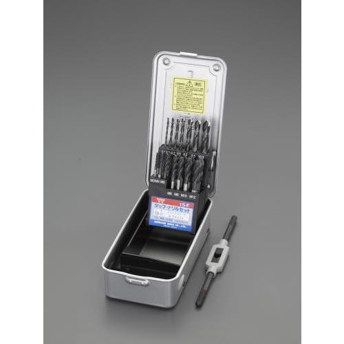 【SALE価格】エスコ (ESCO)  EA829DS-21 M3-M12 タップ&amp;ドリルセット(ス...