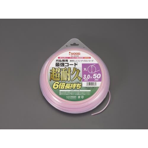 エスコ (ESCO)  EA898R-56 3.0mmx50m ナイロンカッター用コード(超耐久/丸...