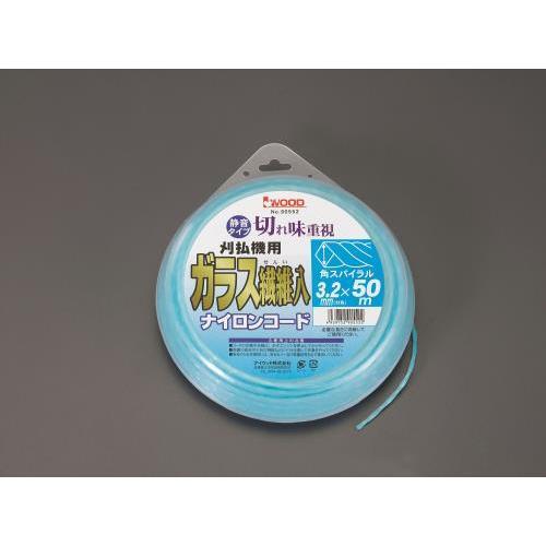 【SALE価格】エスコ (ESCO)  EA898R-66 3.2mmx50m ナイロンカッター用コ...