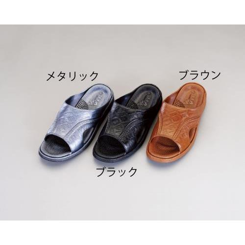 エスコ (ESCO)  EA910S-2 [L] サンダル(抗菌衛生/メタリック) EA910S-2...