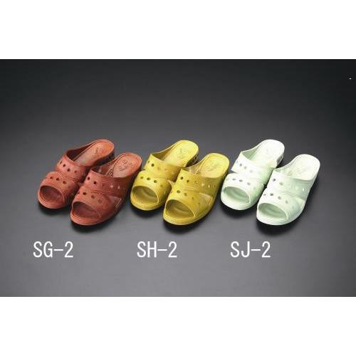 エスコ (ESCO)  EA910SG-2 [L] サンダル(抗菌衛生/茶) EA910SG-2 (...