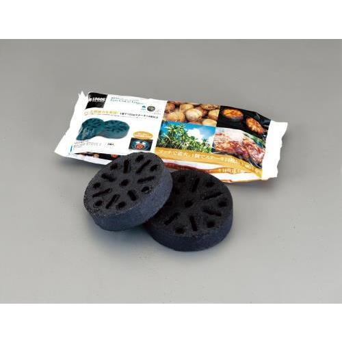 【SALE価格】エスコ (ESCO)  EA913AL-2 φ13x3.5cm ヤシがら成形炭(2個...