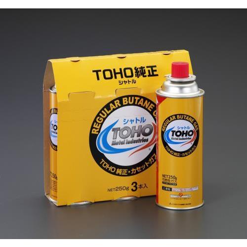 エスコ (ESCO)  EA913BC-210 250g LPガス(3本) EA913BC-210 ...