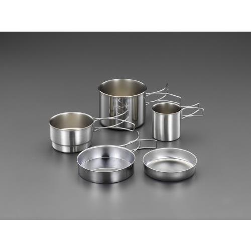 エスコ (ESCO)  EA913VH-5 [5点組] コップ・鍋セット EA913VH-5 (2S...