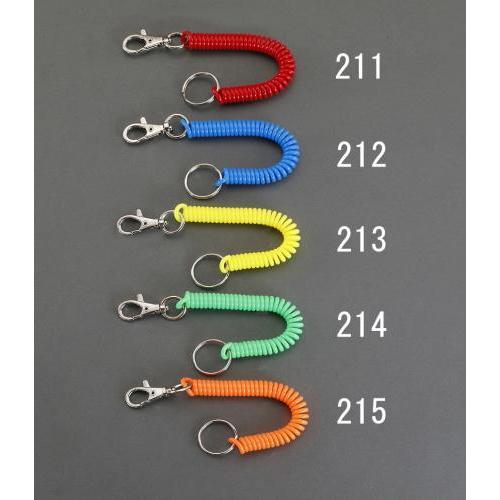 【SALE価格】エスコ (ESCO)  120-700mm キーキャリー(カールコード付/ブルー) ...