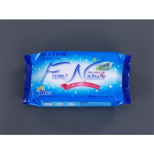 エスコ (ESCO)  200x300mm 除菌アルコールタオル(50枚) EA922HB-52 (...