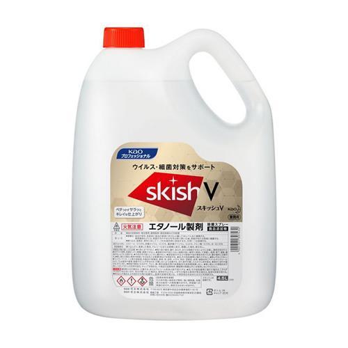 エスコ (ESCO)  4.5L アルコール除菌液(スキッシュV) EA922KE-12CA