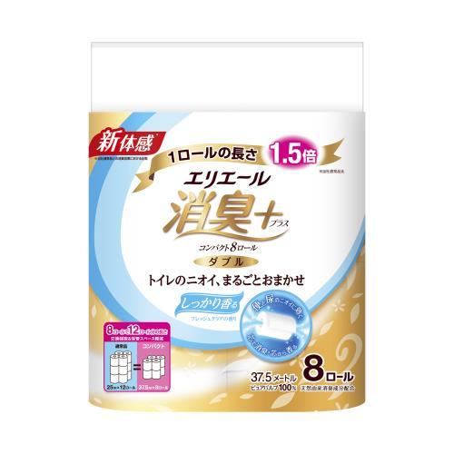 エスコ (ESCO)  EA929AD-8 トイレットペーパー(消臭+・ダブル/64ロール) EA9...