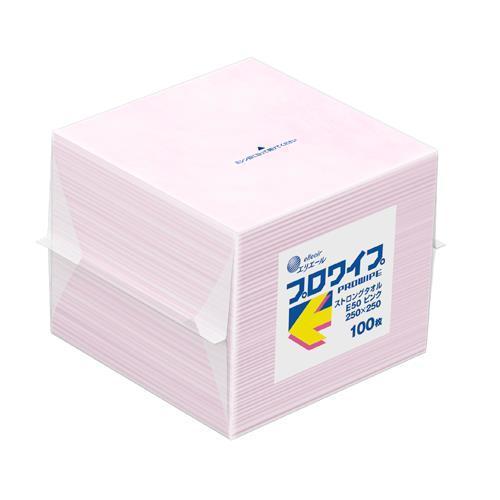 エスコ (ESCO)  EA929AE-29 250x250mm 工業用ワイパー(ピンク/100枚)...