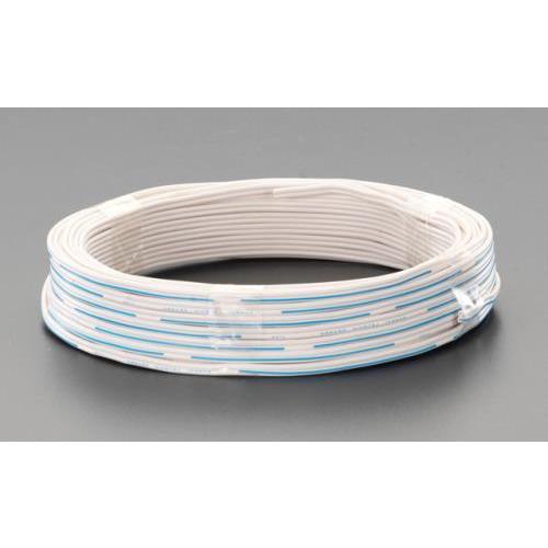 エスコ (ESCO)  EA940AB-2 0.8mm/2芯/20m ベルコード(単線 白) EA9...