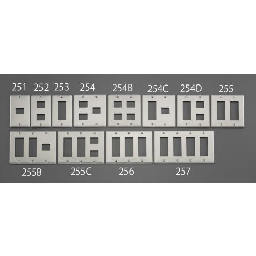 【SALE価格】エスコ (ESCO)  EA940CE-254C プレート(4個/2列/メタル製) ...