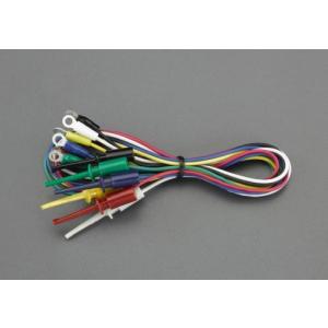 エスコ (ESCO)  EA940DT-66 500mm/0.3mm2テストリード(クリップ・丸形端子/6本) EA940DT-66｜orangetool