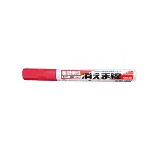エスコ (ESCO)  EA942CD-123 [赤/細字] 油性耐候マーカー(合いマーク用/12本...