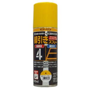 【SALE価格】エスコ (ESCO)  EA942EH-102A 400ml 線引きスプレー(アスファルト用/黄) EA942EH-102A｜orangetool