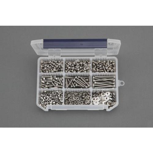 エスコ (ESCO)  EA949AD-102 M5 鍋頭小ねじ・ナット・ワッシャーセット(ステンレ...