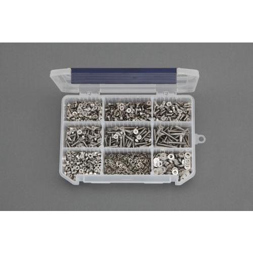 エスコ (ESCO)  EA949AD-111 M4 皿頭小ねじ・ナット・ワッシャーセット(ステンレ...