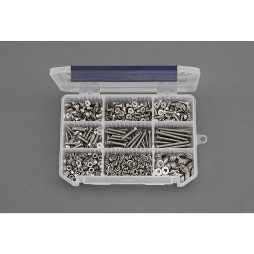 エスコ (ESCO)  EA949AD-112 M5 皿頭小ねじ・ナット・ワッシャーセット(ステンレ...