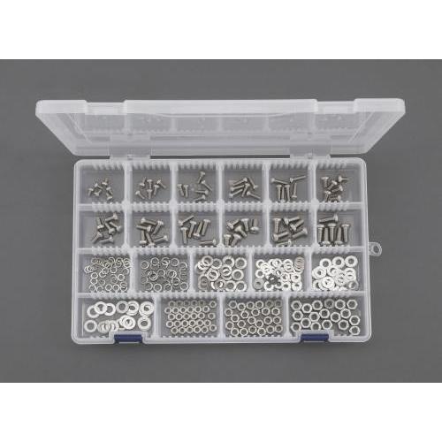 エスコ (ESCO)  EA949AD-31 M4・M5・M6 鍋頭小ねじ・ナット・ワッシャーセット...