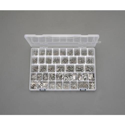 エスコ (ESCO)  EA949AD-44 M2- M6  皿頭小ねじ・ナット・ワッシャーセット(...