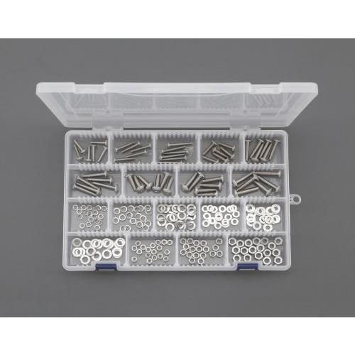 エスコ (ESCO)  EA949AD-53 M4・M5・M6 トラス小ねじ・ナット・ワッシャーセッ...