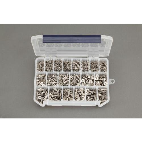 【SALE価格】エスコ (ESCO)  EA949AD-92 M2-M6 皿頭小ねじセット(ステンレ...