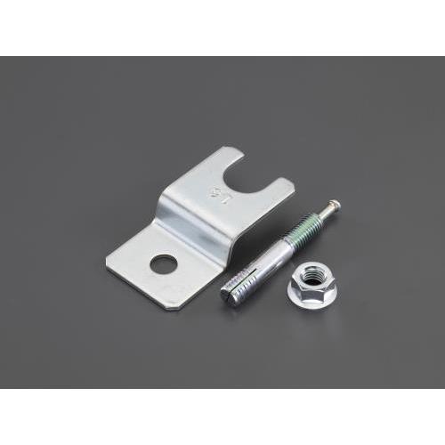 エスコ (ESCO)  EA949GV-212 M12 アジャストボルト脚止め金具(アンカー付・クロ...