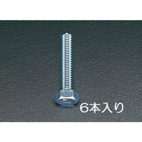エスコ (ESCO)  EA949HB-128 M12x100mm 六角頭全ねじボルト(ユニクロメッ...