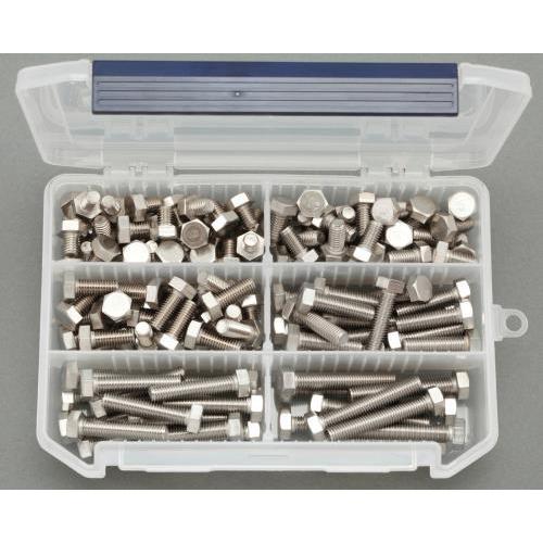 【SALE価格】エスコ (ESCO)  EA949L-18 M8    六角ボルトセット(ステンレス...
