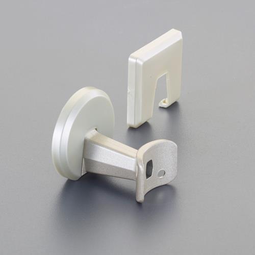 エスコ (ESCO)  EA951EL-259 φ35mm 手すり用直受ブラケット(シルバー) EA...