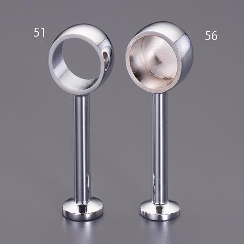 エスコ (ESCO)  EA951ES-51 φ25mm パイプ用ブランケット(中間用/クロームメッ...