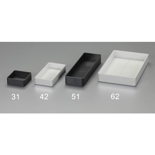 エスコ (ESCO)  EA954T-41 76x152x27mm デスク引き出し用トレー(黒) E...