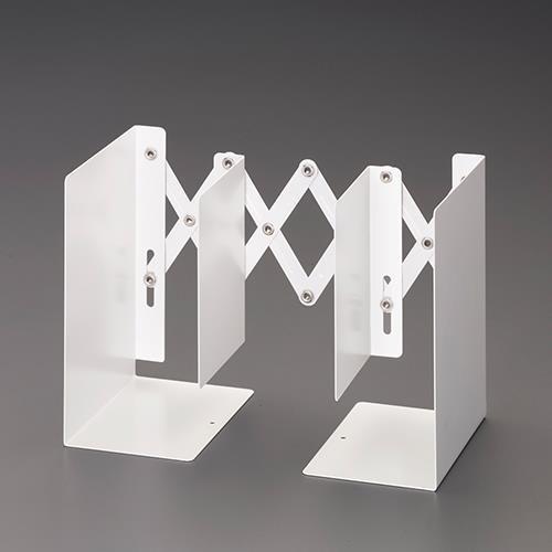 エスコ (ESCO)  EA954TE-33 105x150x205mm 伸縮式ブックエンド(ホワイ...